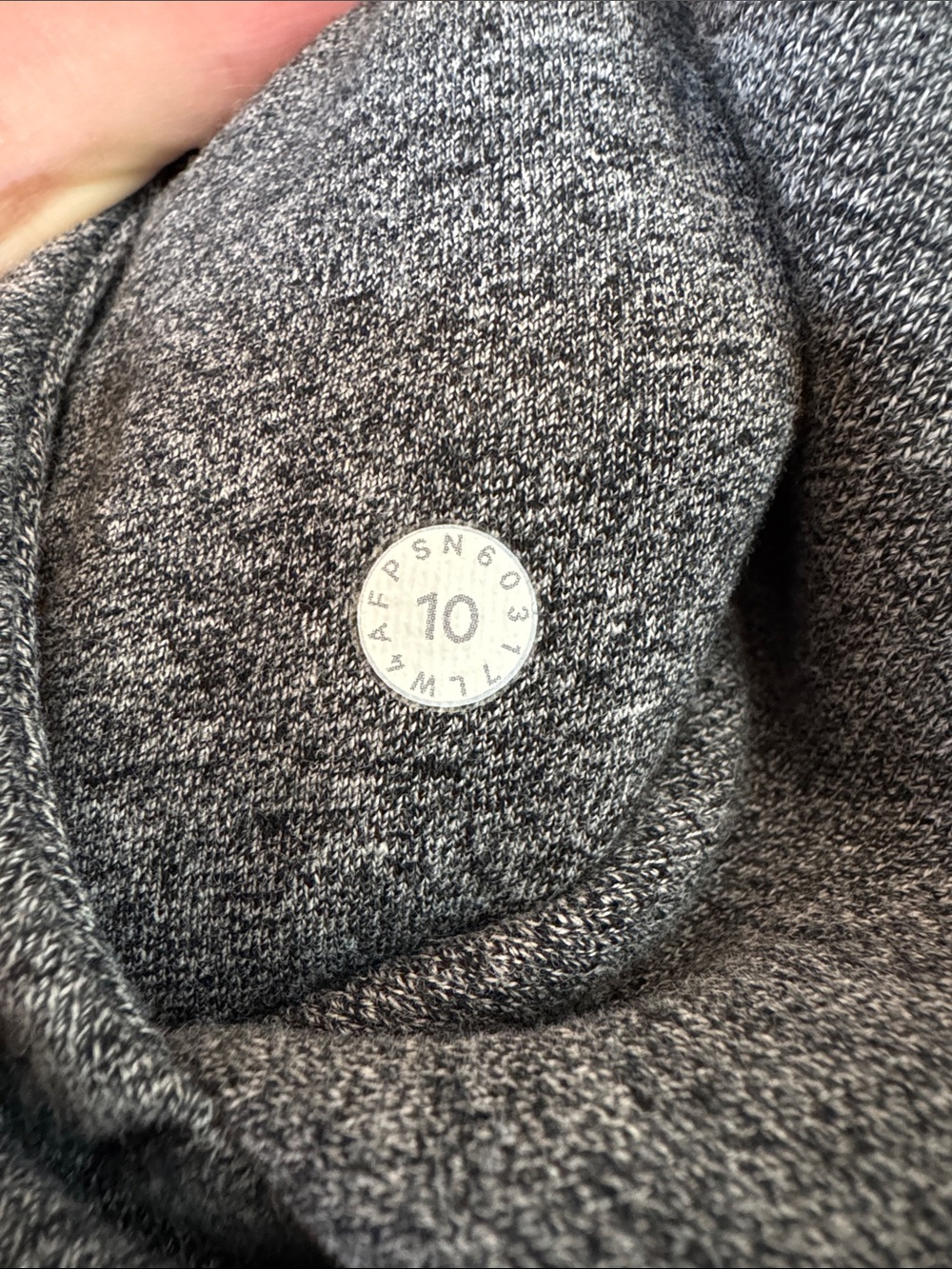 lululemon athletica Scuba Hoodie *Light Cotton Fleece Heathered Speckled Black - Picture 3 of 7